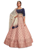 Mesmerizing Embroidered Designer Lehenga Choli With Ethnic Designer Dupatta SNT-60002