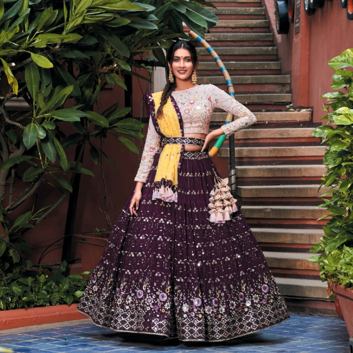 Enthralling Embroidered Designer Lehenga Choli With Designer Dupatta SNT-60003