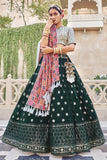 Maharani Embroidered Designer Lehenga Choli With Designer Dupatta SNT-60004