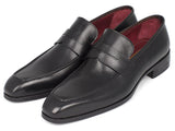 Paul Parkman Men's Penny Loafer Black Calfskin Shoes (ID#10BLK29) Size 9-9.5 D(M) US