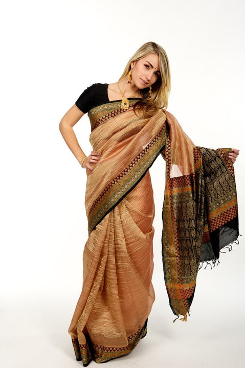 Blissful Sienna Coffee Sari