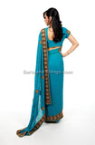 Blue Wedding Sari