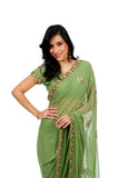 Soft and Subtle Elegant Green Sari