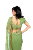 Soft and Subtle Elegant Green Sari
