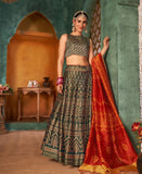 Timeless Beauty Multicolor Printed Designer Lehenga Choli With Stunning Dupatta SNT-80001