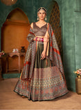 Glamorous Multicolor Printed Designer Lehenga Choli With Stunning Dupatta SNT-80003