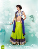 Stunning Green & Blue Bridal Lehenga