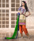 Beige Brown and Royal Blue Tantalizing Punjabi Salwar Kameez (D. No. 1524-B)