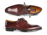 Paul Parkman Men's Oxford Brown & Bordeaux Dress Shoes (Id#22T55) Size 8-8.5 D(M) Us
