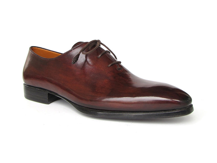 Paul Parkman Men's Oxford Brown & Bordeaux Dress Shoes (Id#22T55) Size 12-12.5 D(M) Us