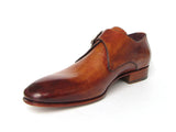 Paul Parkman Men's Monkstrap Tobacco Handsewn Twisted Leather Shoes (Id#24Y56) Size 8-8.5 D(M) Us
