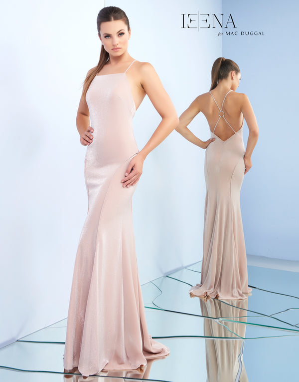 Mac Duggal Ieena Slip Rose Quartz Gown Prom Dress