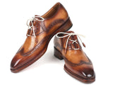 Paul Parkman Goodyear Welted Ghillie Lacing Wingtip Brogues Shoes (ID#2955-CML) Size 8-8.5 D(M) US