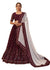 Majestic Maroon A-Line Embroidered Designer Lehenga Choli With Contrasting Dupatta SNT-70003