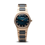 BERING Ceramic Slim Watch With Scratch Resistant Sapphire Crystal 32426-767. Designed In Denmark