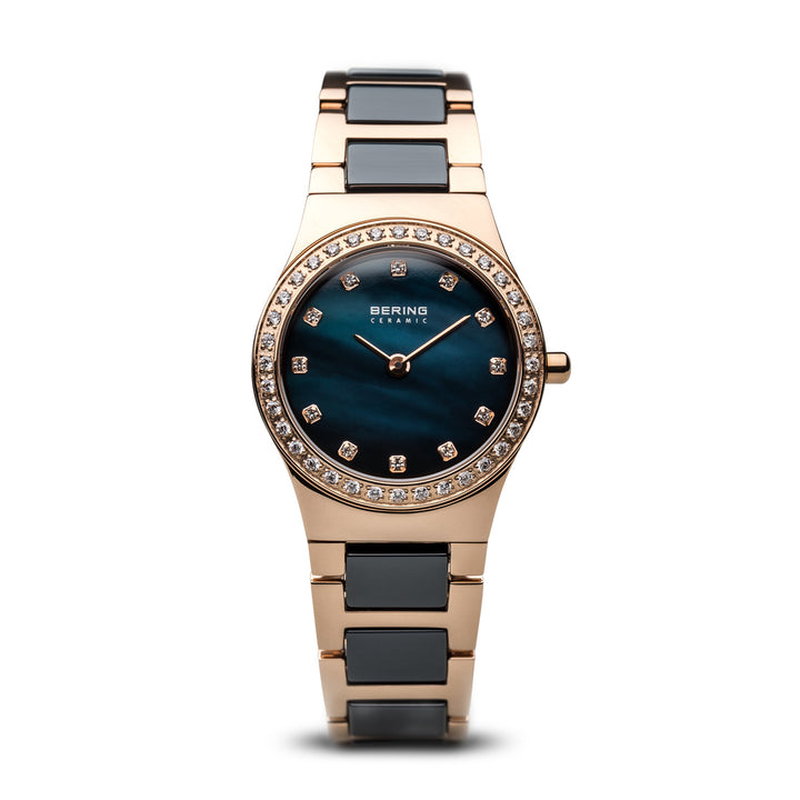 BERING Ceramic Slim Watch With Scratch Resistant Sapphire Crystal 32426-767. Designed In Denmark