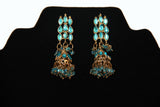 Blue Jumkha Earrings