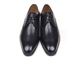 Paul Parkman Men's Black Leather Derby Shoes (ID#34DR-BLK) Size 12-12.5 D(M) US