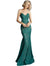 Jovani Emerald Green Emerald Fitted Strapless Lace Formal Dress