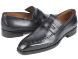 Paul Parkman Gray Burnished Goodyear Welted Loafers Shoes (ID#37LFGRY) Size 8-8.5 D(M) US