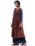 Ritu Kumar Navy Blue Mirror-Work Ensemble