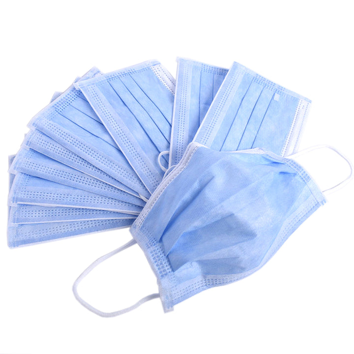 Disposable 3 Ply Face Mask 50 Pcs (Pack) Medical Grade Non Woven 3-PLY BFE 98%