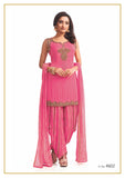 Light Pink and Gold Festive Patiyala Suit