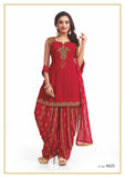 Ruby and Gold Festive Patiyala Suit