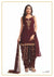 Burgundy and Gold Festive Patiyala Suit