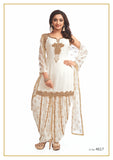 Ivory and Gold Festive Patiyala Suit
