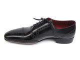 Paul Parkman Men's Captoe Oxfords Black Shoes (Id#5032) Size 11.5 D(M) US