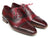 Paul Parkman Men's Side Handsewn Captoe Oxfords Red/Bordeaux Shoes (Id#5032)