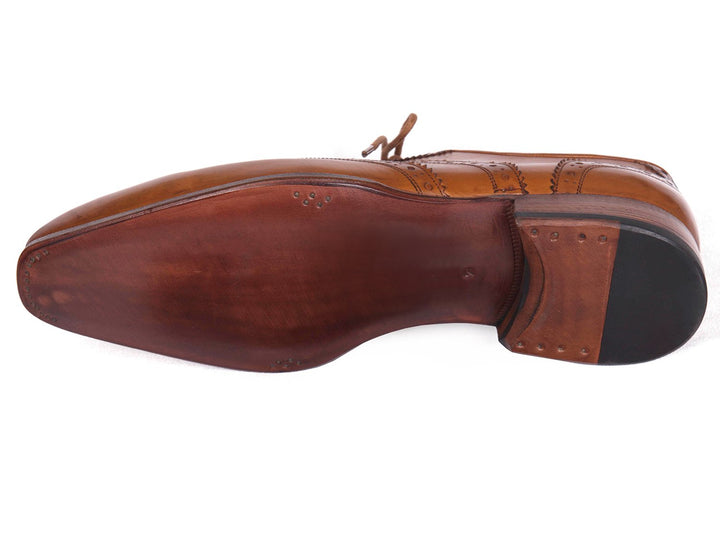 Paul Parkman Wingtip Oxfords Cognac Shoes (ID#5447-CGN) Size 9-9.5 D(M) US
