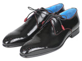 Paul Parkman Medallion Toe Black Derby Shoes (ID#54RG88) Size 11.5 D(M) US