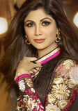 Long Black Shimmer Long Anarkali by Shilpa Shetty (6010)