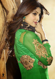Long Green Lacy Anarkali by Shilpa Shetty (6012)