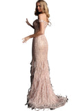 Jovani Rose Gold Off the Shoulder Beaded Prom Dress Saris and Things Jovani Rose Gold Off the Shoulder Beaded Prom Dress Saris and Things