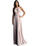 Jovani Blush Key Hole Neckline Open Back Prom Dress