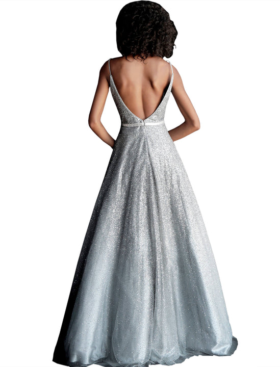 Jovani Silver Embellished V Neck Mermaid Prom Dress Saris and Things Jovani Silver Embellished V Neck Mermaid Prom Dress Saris and Things