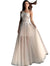 Jovani Nude Embellished Bodice One Shoulder Prom Dress