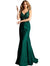 Jovani Emerald Embroidered Mermaid Lace Prom Dress