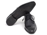 Paul Parkman Men's Black Medallion Toe Derby Shoes (ID#6584-BLK) Size 9-9.5 D(M) US