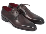 Paul Parkman Men's Brown Medallion Toe Derby Shoes (ID#6584-BRW) Size 6.5-7 D(M) US