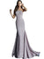 Jovani Mauve One Shoulder Sleeveless Glitter Prom Dress