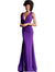 Jovani Purple Sleeveless Ruched Bodice Fitted Prom Dress