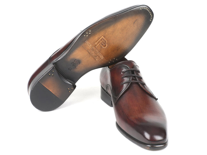 Paul Parkman Antique Brown Derby Shoes (ID#696AT51) Size 7.5 D(M) US