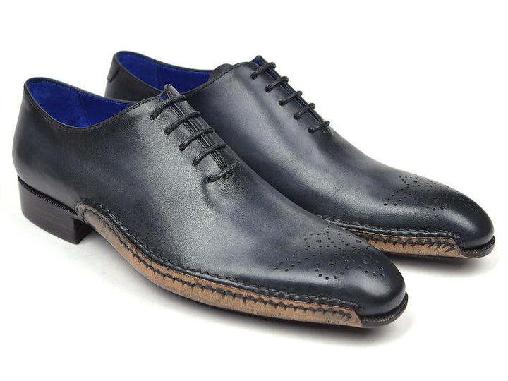 Paul Parkman Opanka Construction Oxfords Anthracite Gray Shoes (ID#86A5-ANT) Size 9-9.5 D(M) US