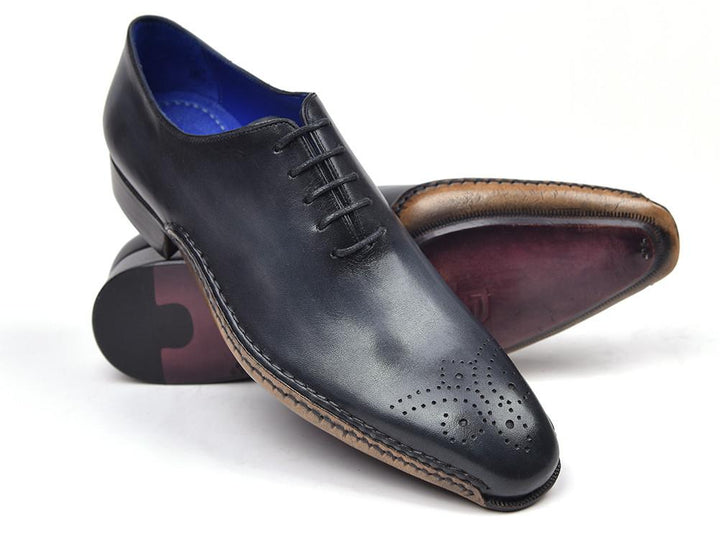 Paul Parkman Opanka Construction Oxfords Anthracite Gray Shoes (ID#86A5-ANT) Size 9.5-10 D(M) US