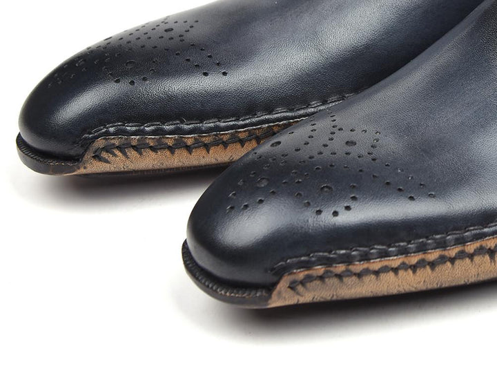 Paul Parkman Opanka Construction Oxfords Anthracite Gray Shoes (ID#86A5-ANT)