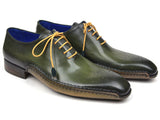 Paul Parkman Opanka Construction Oxfords Green Shoes (ID#86A5-GRN)